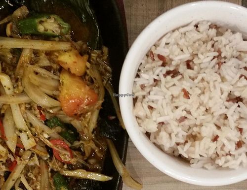 Hot Plate Sambal Fish Rice at Nature Cafe 自然疏食 - The Aperia in Central Singapore