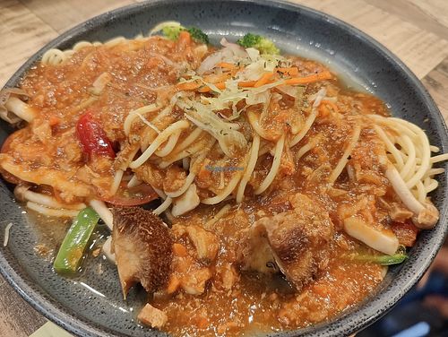 Bolognese Spaghetti 意大利意粉  at Nature Cafe 自然疏食 - The Aperia in Central Singapore