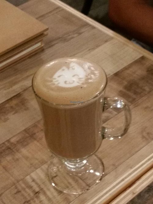 mocha latte at Nature Cafe 自然疏食 - The Aperia in Central Singapore