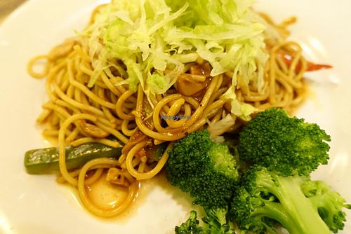 fried spaghetti with black pepper  at Nature Cafe 自然疏食 - The Aperia in Central Singapore