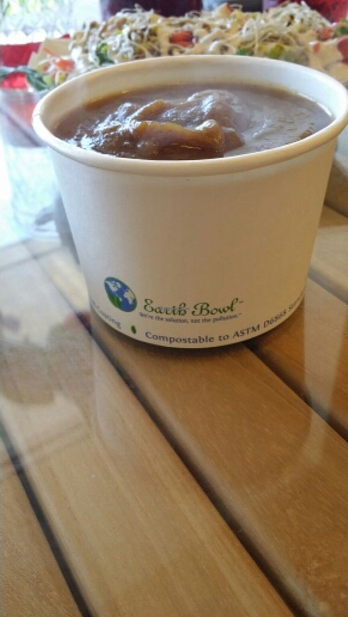 Butternut Soup in Earth Bowl Recycling at Easy Living Foods in Novato