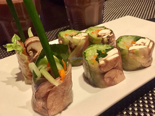 BBQ Pork Roll (with mushrooms instead of vegan pork) at Au Lac - DTLA in Los Angeles