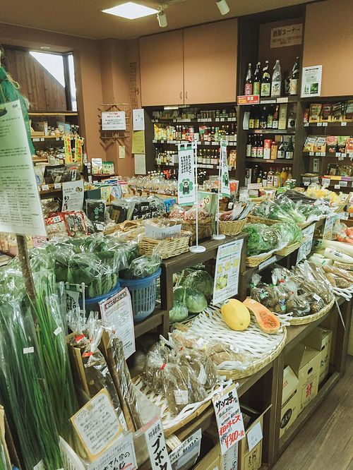 The Health Store in the basement at Natural Food Store Farm in Fukuoka
