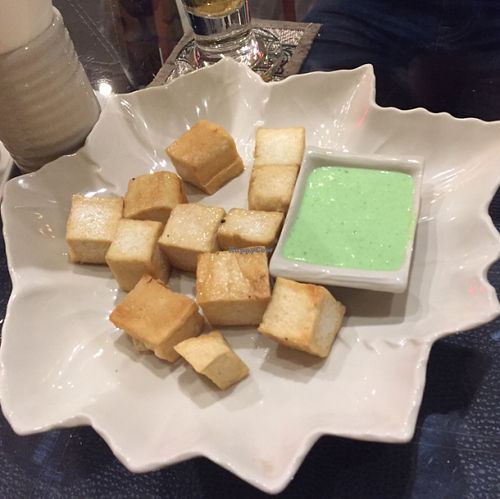 Fried tofu at Diamond Restaurant in Bangkok