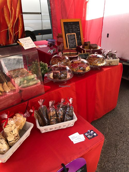 The stand with several cakes and delicacies  at La Muse Gourmette - Food Stall in Montpellier