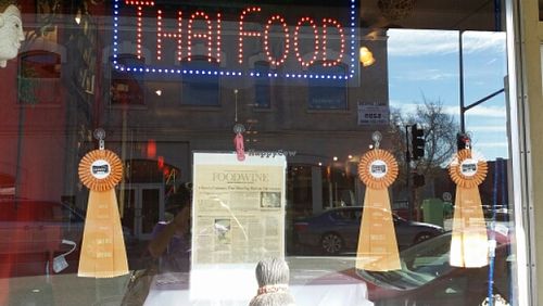 Storefront Harvest Fair Awards at Thai Time Asian Bistro in Santa Rosa