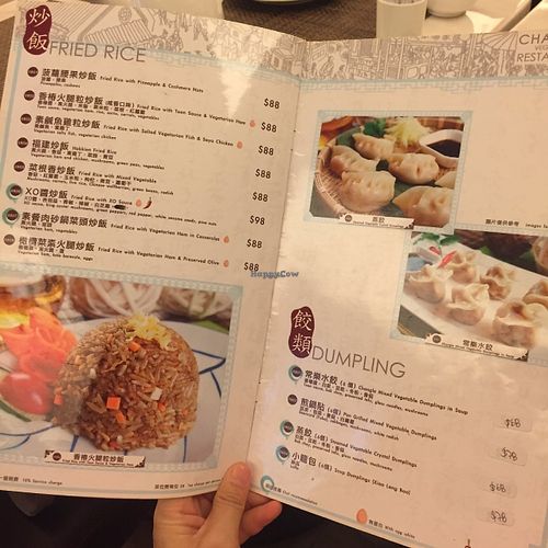 Menu - Fried rice and dumpling at ChangLe in Hong Kong Island