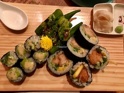 rolls at Sushi Momo in Montreal