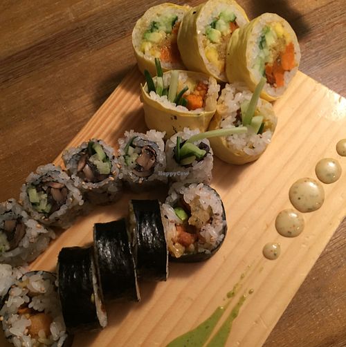 3 roll special came with edamame, salad, and ice cream for $26 at Sushi Momo in Montreal