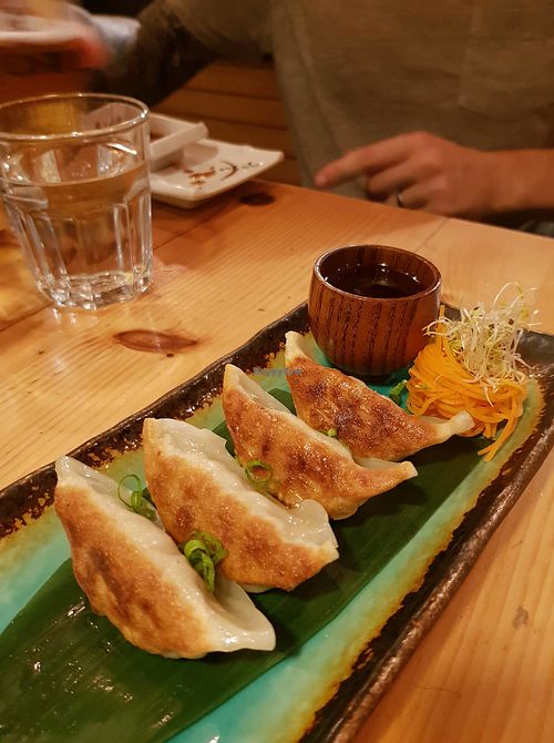 Gyozas at Sushi Momo in Montreal