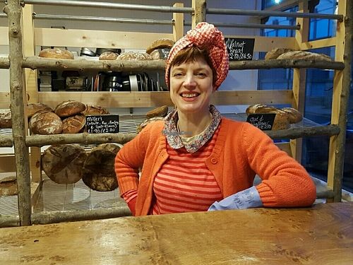 Lovely owner at Filbert's Bakery in Lancaster