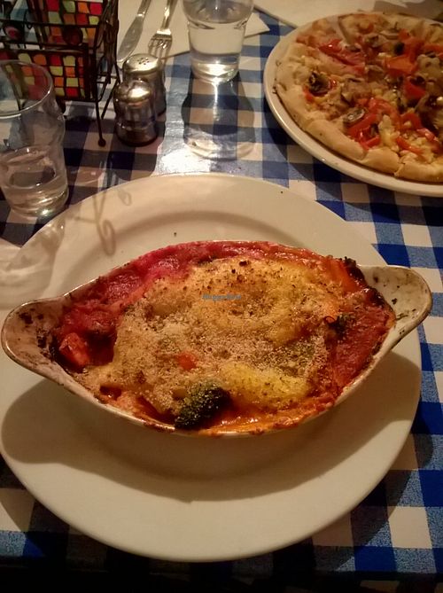 Vegan Lasagne at Mamma Mia's in Newcastle Upon Tyne
