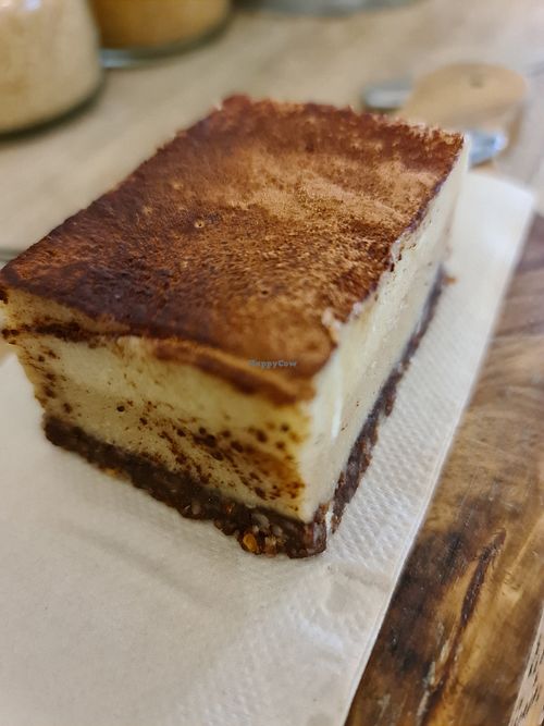 Tirimisu slice at Heal.Thy Self Co in Yarraville