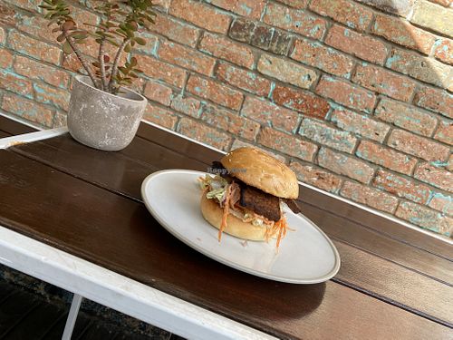 Vegan burger  at Heal.Thy Self Co in Yarraville