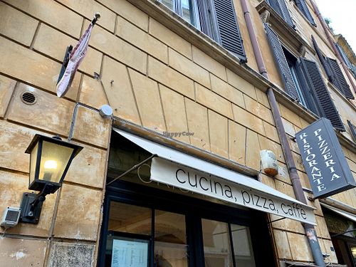 outside at Origano Trevi in Rome