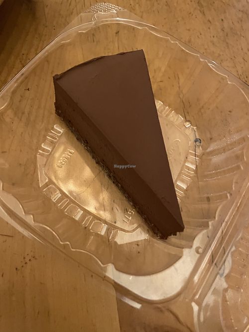 Raw cacao pie #Veganuary at Jungle Cafe in Brooklyn