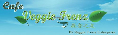 signboard at Veggie Frenz Vegan Cafe in Penang