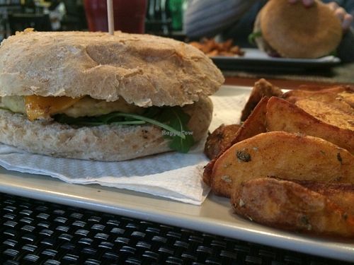 Vegan Burger at Black Mamba Burgers and Records in Porto