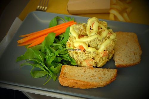 "Chicken" salad at Il Vegano Bistrot in Florence