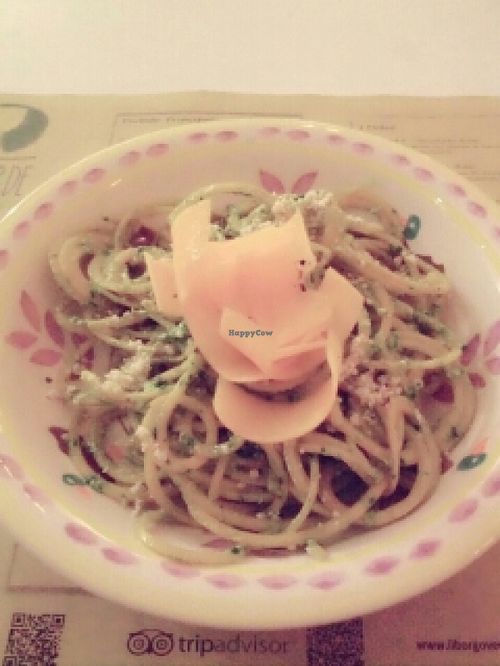 raw pumpkin spaghetti at Il Borgo Verde in Frascati