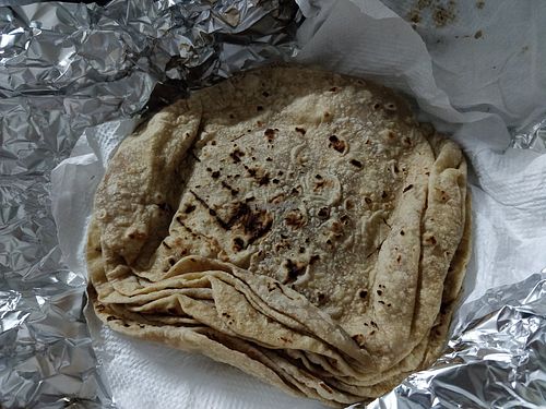 Chapatti  - takeaway at Ananda Bhavan - Syed Alwi Rd in Central Singapore