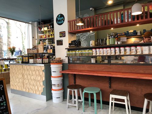 Humus restaurant  at Sir Hummus in Amsterdam