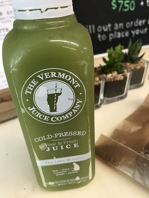 Lake monster juice at Vermont Juice Company in Burlington