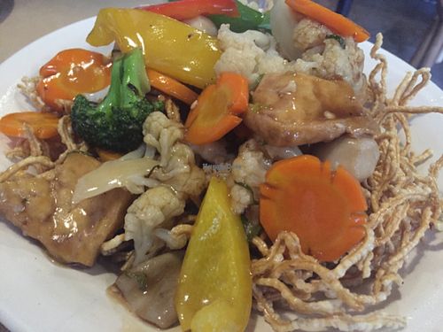 crispy noodle steamed veg at Tib Restaurant - Phan Ke Binh in Ho Chi Minh City