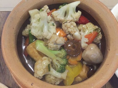 bean curd steamed veg in clay pot at Tib Restaurant - Phan Ke Binh in Ho Chi Minh City