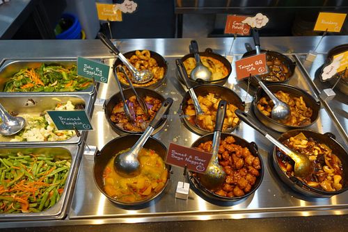 selection for bento set at Greendot 绿一点 - Paya Lebar in Central Singapore