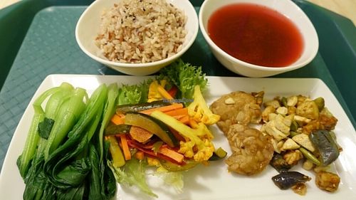 nasi lemak set at Kampung Senang EcoHarmony Cafe 轻安地球村 in Central Singapore