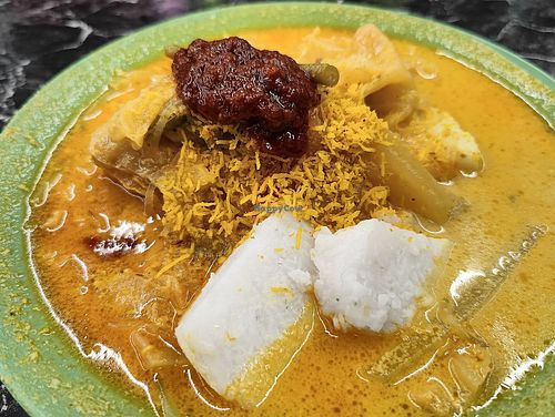 Lontong - ask for no eggs at Tanaka Vegetarian 田中素食 - Fajar in West Singapore