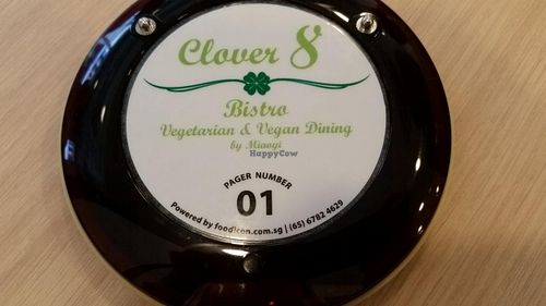 pee pee, your food is ready at Clover 8 in Central Singapore