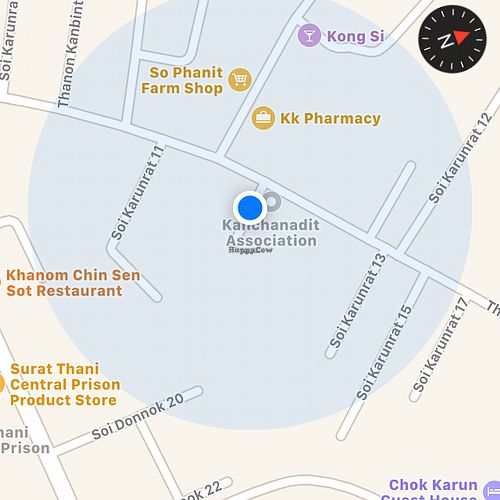 correct location at SuratThani Vegetarian in Surat Thani