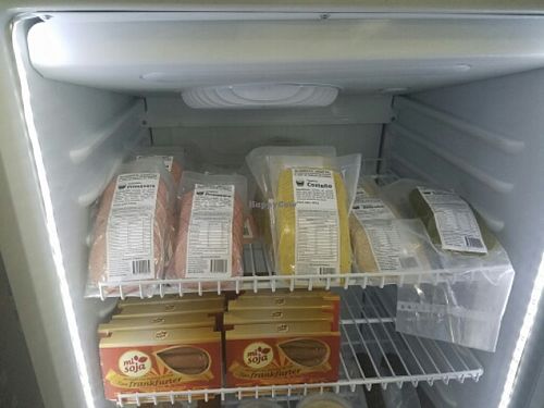 Refrigerated vegan products  at Go Vegan in Montevideo