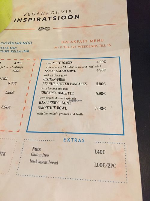 brunch  at Vegan Inspiratsioon in Tallinn