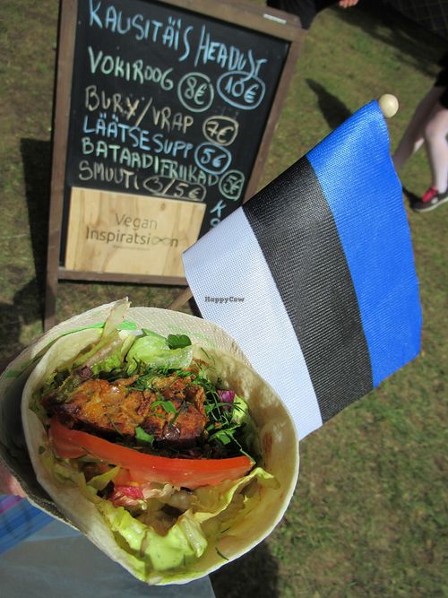 wrap at the Song Festival Grounds at Vegan Inspiratsioon in Tallinn