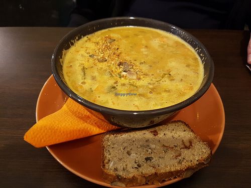 Lentil soup at Vegan Inspiratsioon in Tallinn
