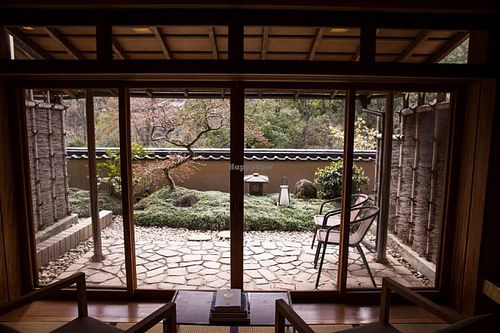 Private balcony at Gora Kadan in Hakone