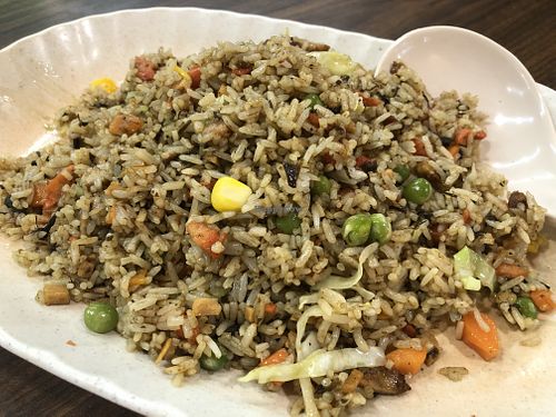 Olive fried rice at Kiat Lim Vegetarian Food 吉林素食 in Northeast Singapore