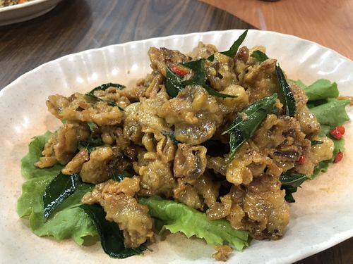 Abalone mushroom in cream sauce at Kiat Lim Vegetarian Food 吉林素食 in Northeast Singapore