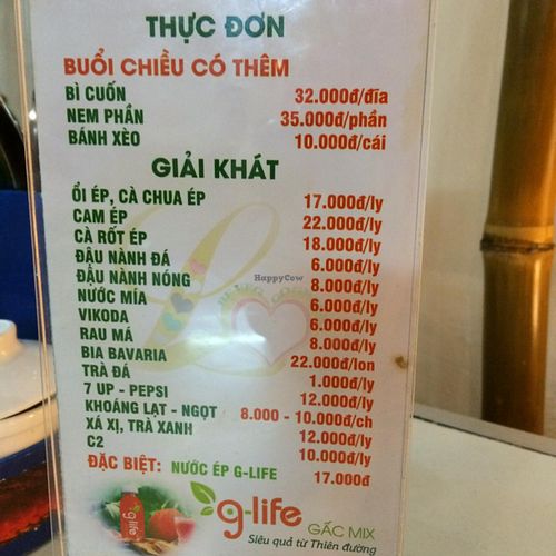 drinks at Thien Y - Yersin in Nha Trang