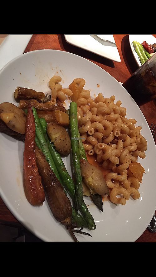 Pasta and roasted veggies  at Seasons 52 in Dallas