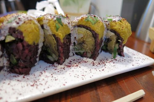 Chick peas Sushi at Beyond Sushi in New York City