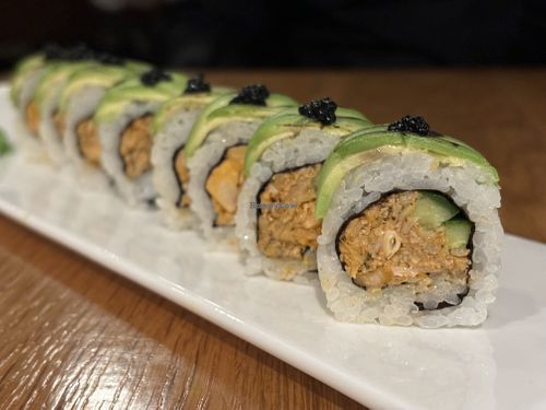 Charred Avocado Rollls  at Beyond Sushi in New York City