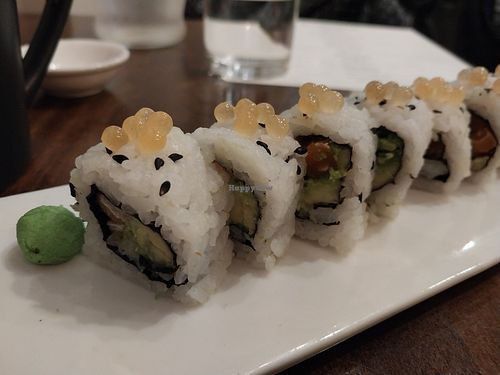 Salmon avocado roll at Beyond Sushi in New York City