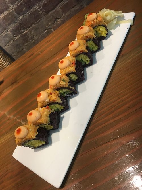 spicy mango roll at Beyond Sushi in New York City