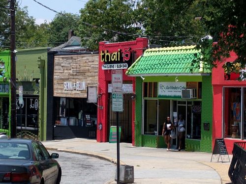 Restaurant exterior at Govinda's Cafe in Atlanta