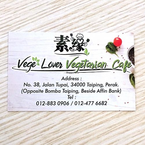 Updated name 4/11/19 at Vege Lover in Taiping