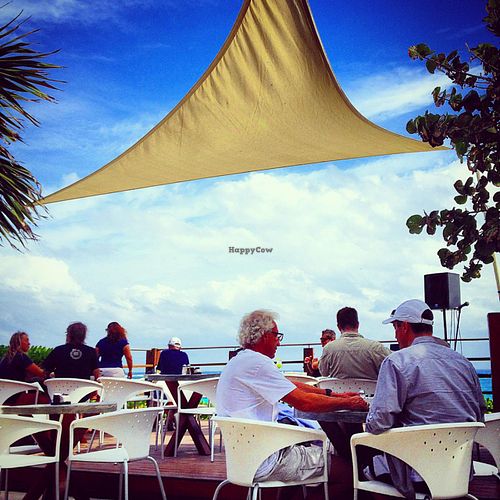 outdoor seating  at Mezzanine in Tulum